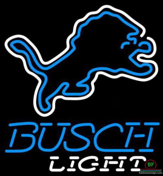 Busch Light Detroit Lions Neon Sign Teams Neon Light
