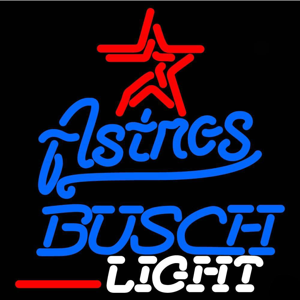 Busch Light Houston Astros Neon Sign Teams Neon Light
