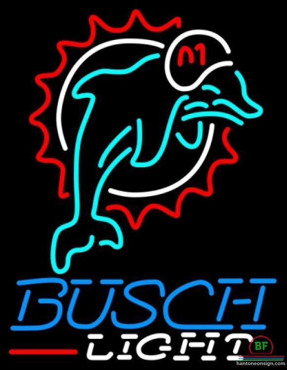 Busch Light Miami Dolphins Neon Sign Teams Neon Light