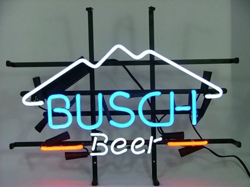 Busch Light Mountain Beer Neon Sign