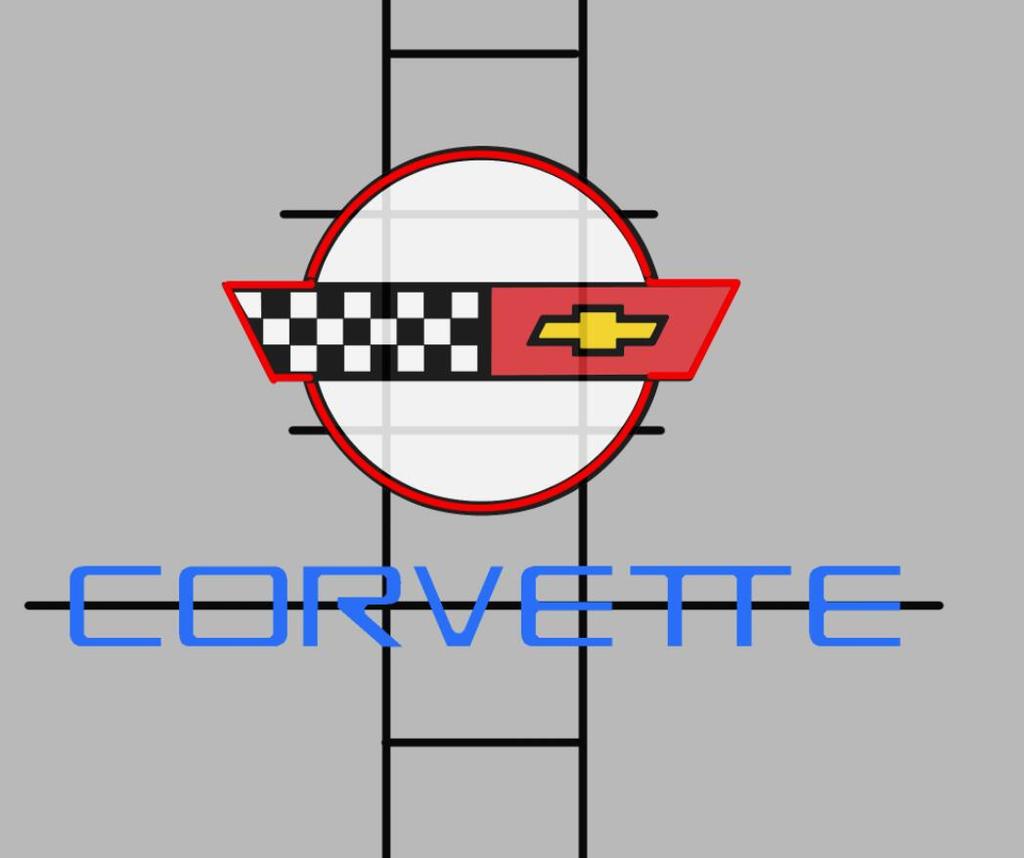 C4 Corvette Auto Car Neon Sign Rear Neon Light
