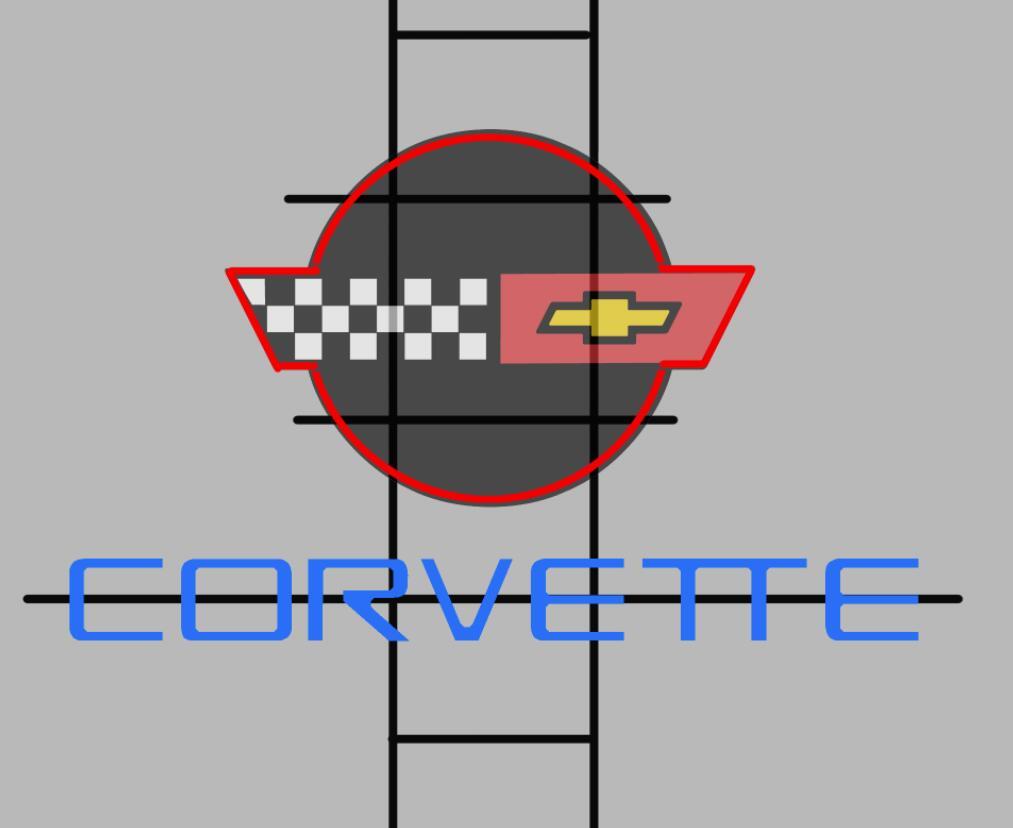 C4 Corvette Auto Car Neon Sign Rear Neon Light