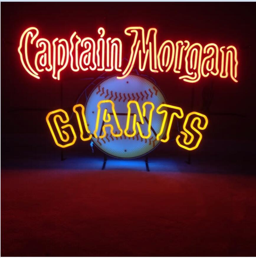 Captain Morgan Giants Neon Sign Bar Sign Neon Light Z1244