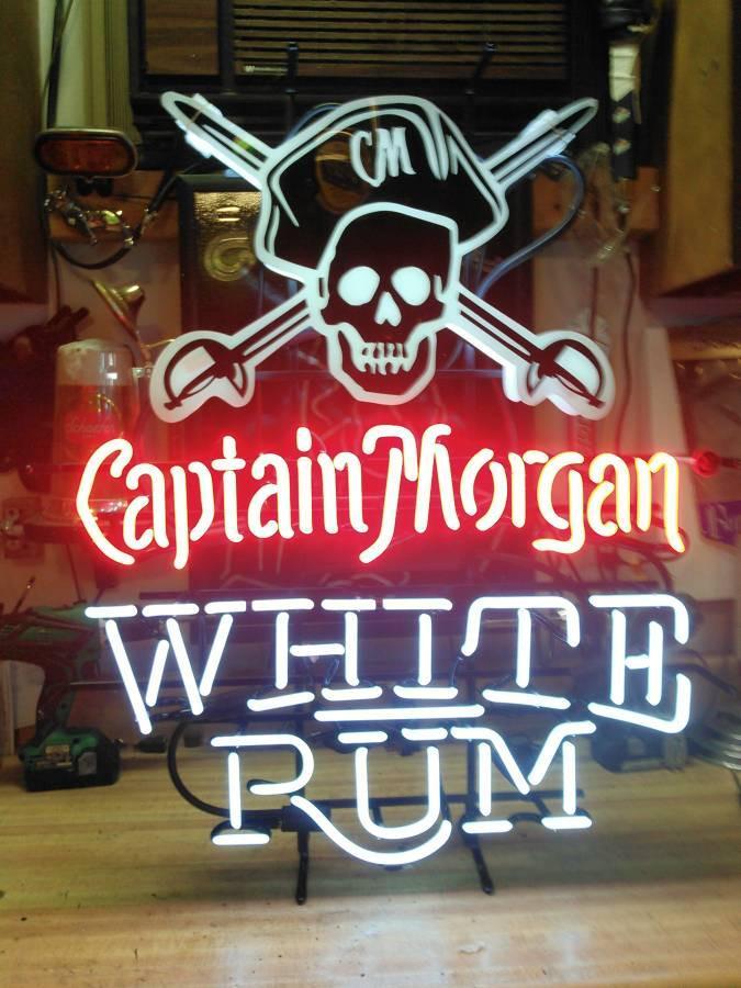Captain Morgan White Rum Flag Neon Sign Neon Light
