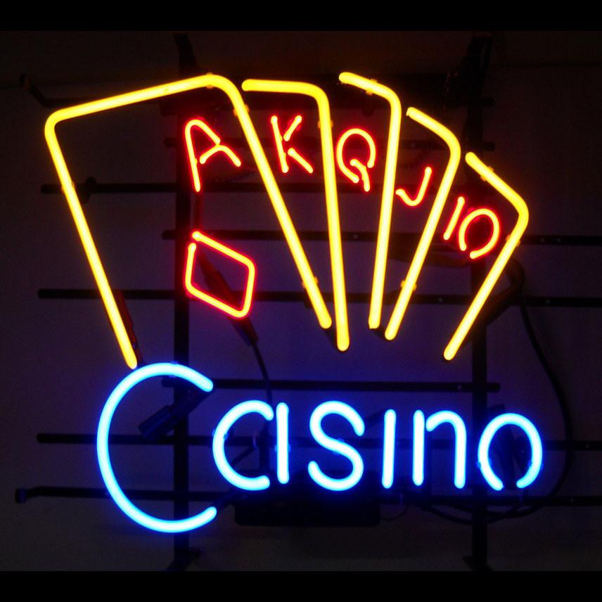 Casino Poker Neon Sign