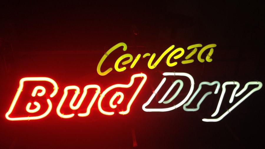 Cerveza Bud Dry Neon Sign Bar Sign Neon Light Z1245