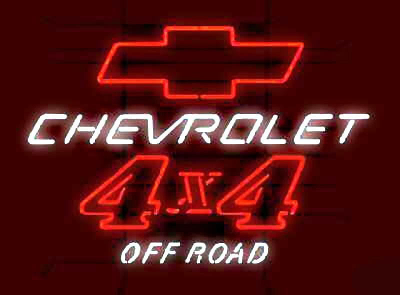 Chevrolet 4X4 Off Road Neon Sign