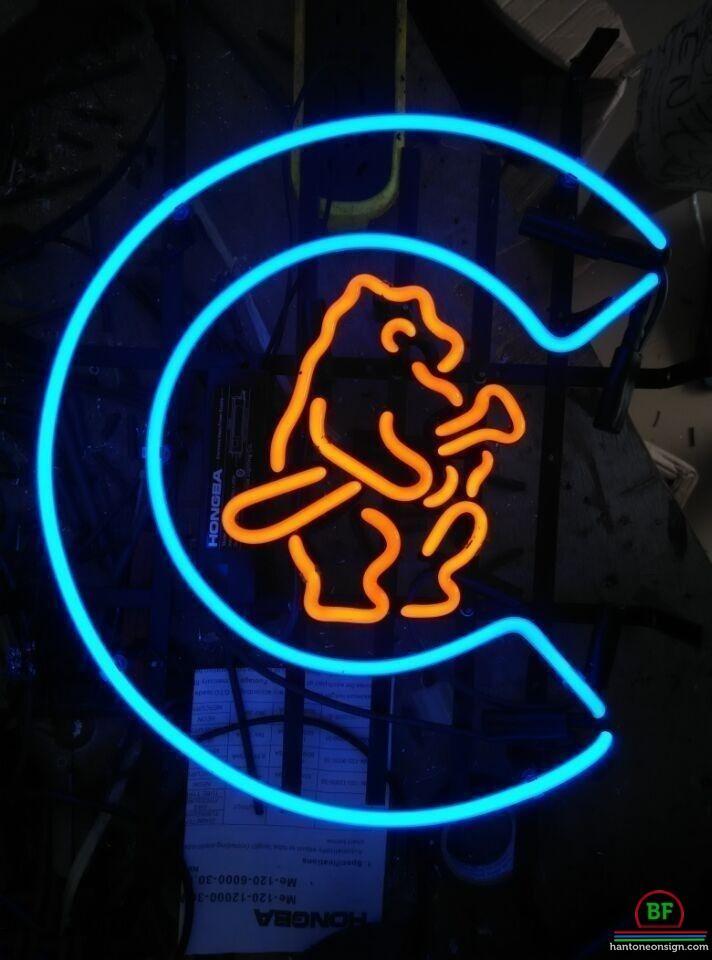 Chicago Cubs LOGO Neon Sign Teams Neon Light