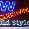 Chicago Cubs Win W Old Style sports Neon Sign Bar Sign Neon Light