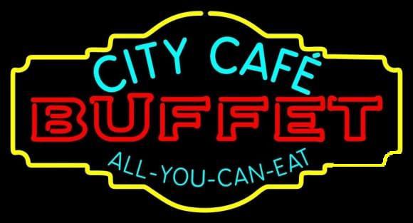 City Cafe All You Can Eat Buffet Neon Sign Bar Sign Neon Light