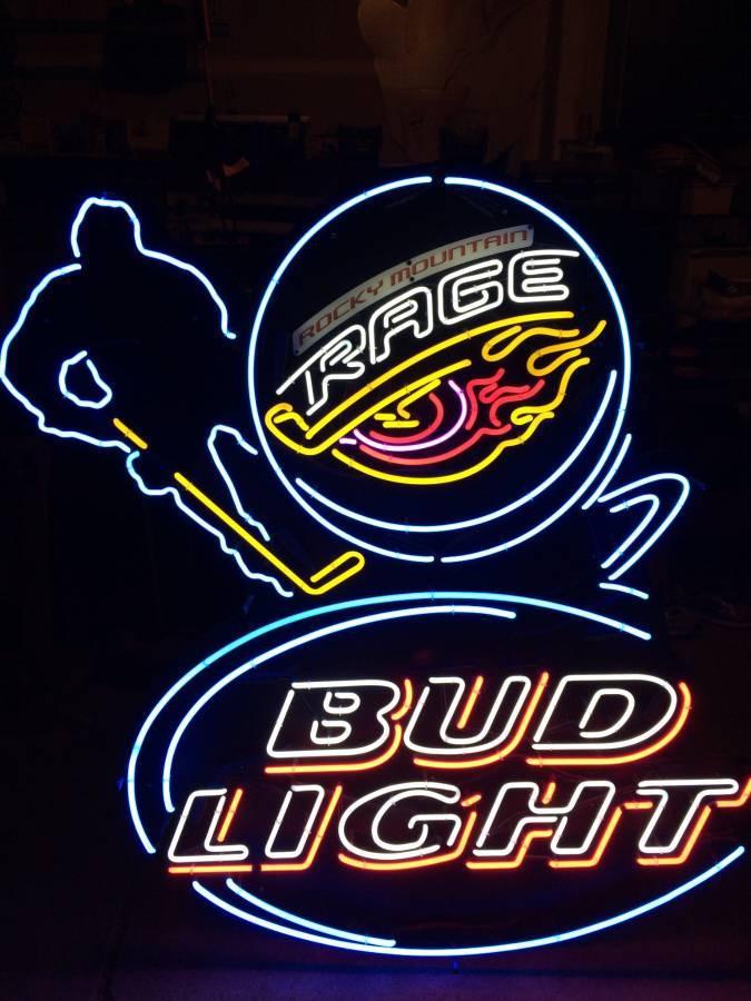 Colorado Rage Bud Light Neon Sign Neon Light
