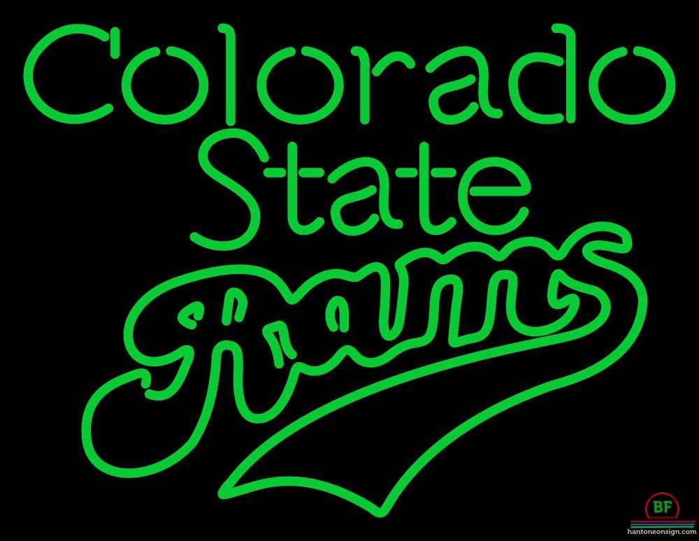 Colorado State Rams Wordmark Neon Sign NCAA Teams Neon Light