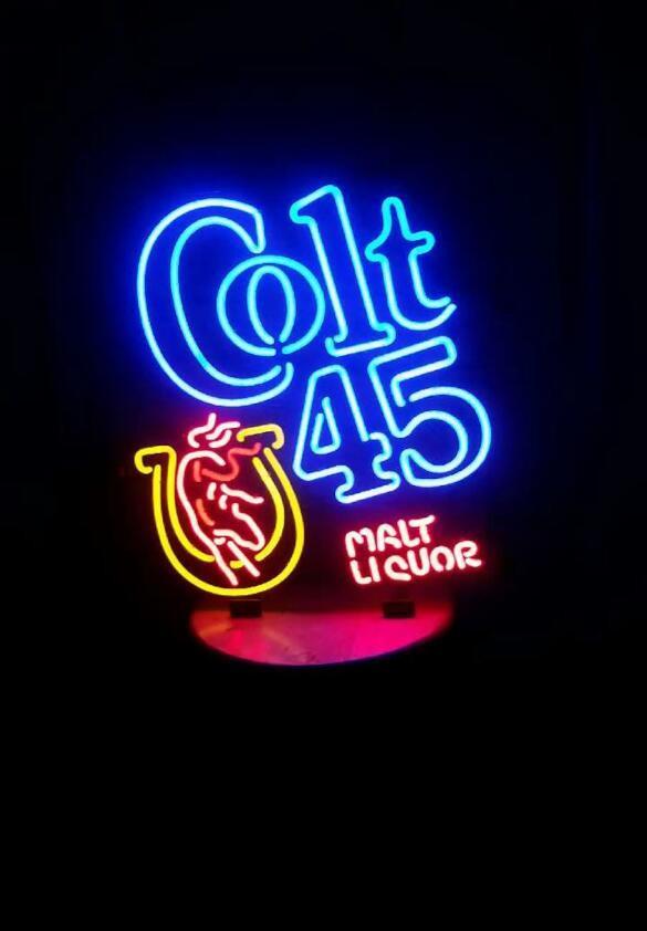 Colt 45 Malt Liquor Neon Sign Bar Sign Neon Light