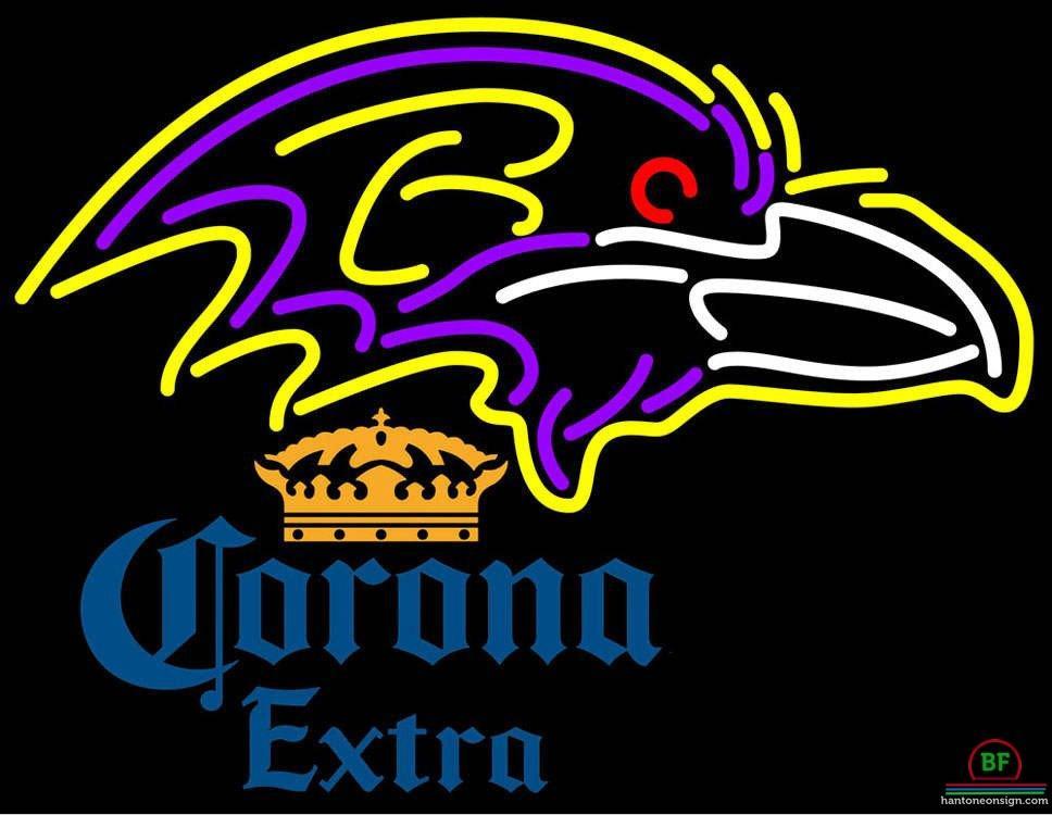 Corona Extra Baltimore Ravens Neon Sign Teams Neon Light