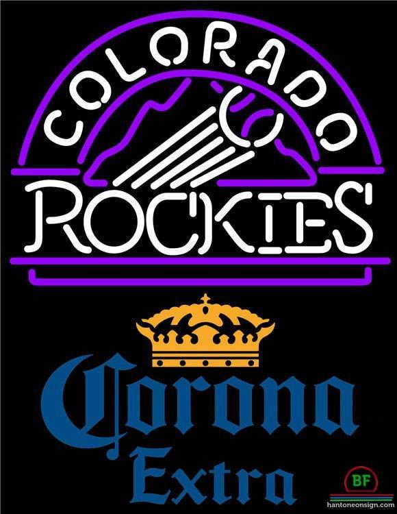 Corona Extra Colorado Rockies Neon Sign Teams Neon Light