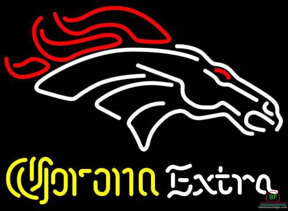Corona Extra Denver Broncos Neon Sign Teams Neon Light