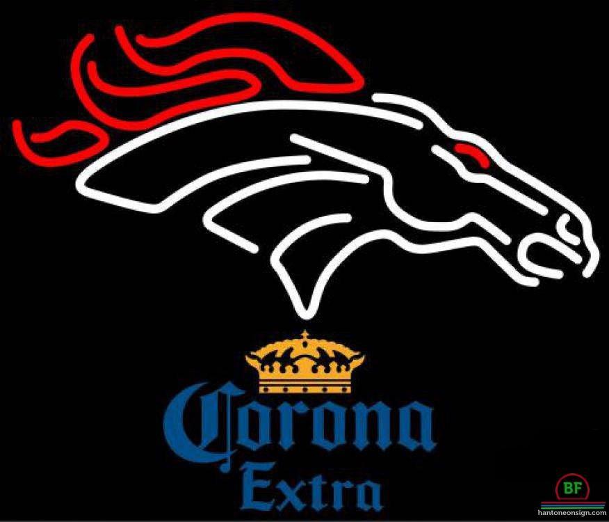 Corona Extra Denver Broncos Neon Sign Teams Neon Light