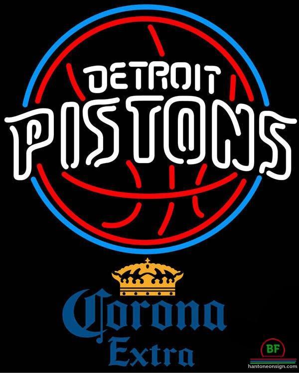 Corona Extra Detroit Pistons Neon Sign Teams Neon Light