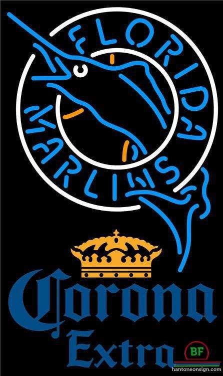 Corona Extra Florida Miami Marlins Neon Sign Teams Neon Light