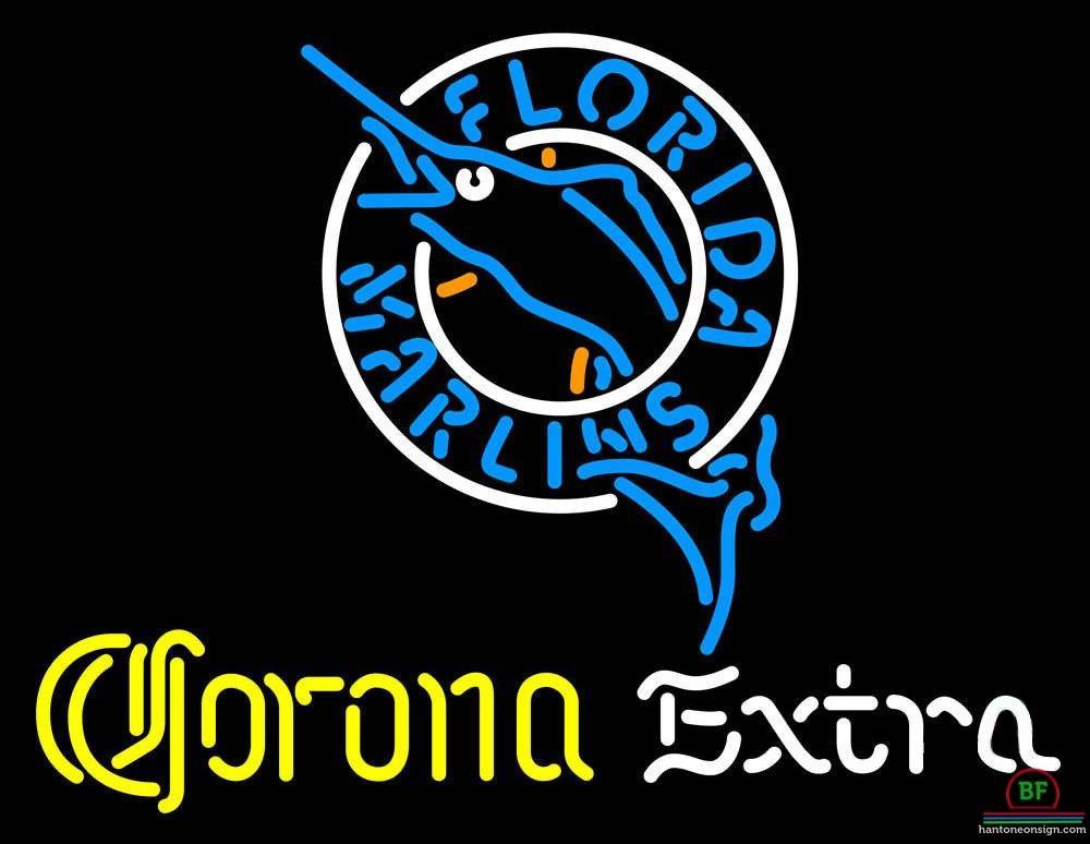 Corona Extra Florida Miami Marlins Neon Sign Teams Neon Light