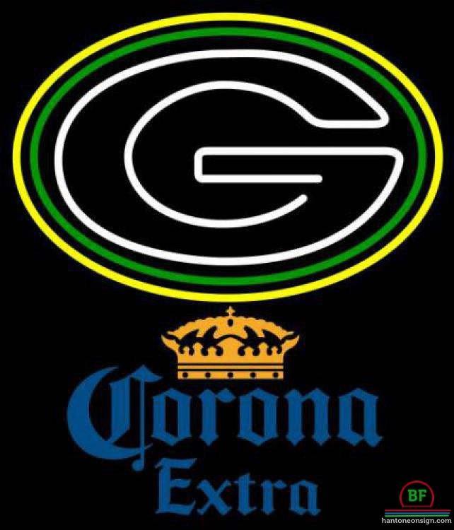 Corona Extra Green Bay Packers Neon Sign Teams Neon Light
