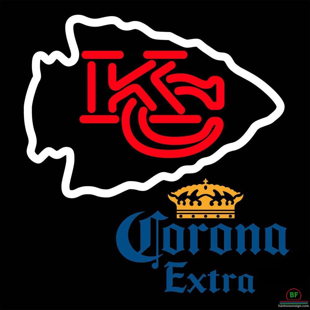 Corona Extra Kansas City Chiefs Neon Sign Teams Neon Light