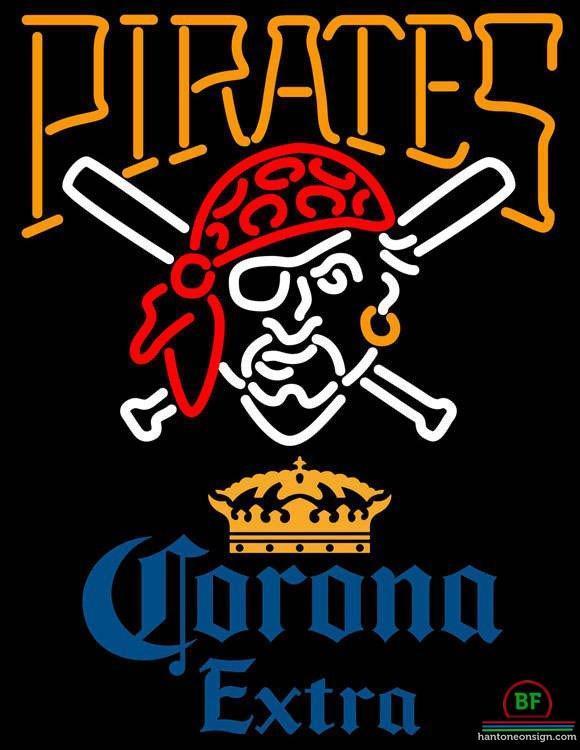 Corona Extra Pittsburgh Pirates Neon Sign Teams Neon Light