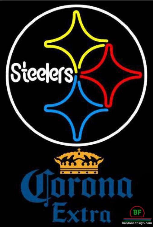 Corona Extra Pittsburgh Steelers Neon Sign Teams Neon Light