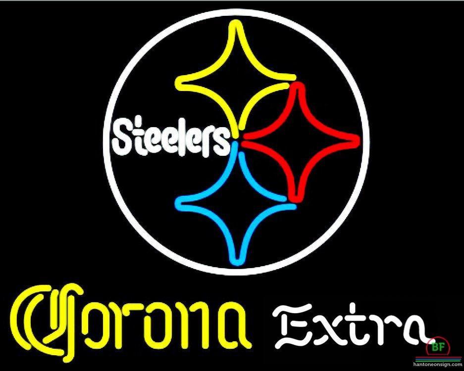 Corona Extra Pittsburgh Steelers Neon Sign Teams Neon Light