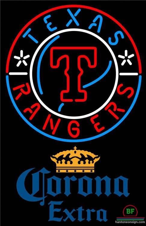 Corona Extra Texas Rangers Neon Sign Teams Neon Light