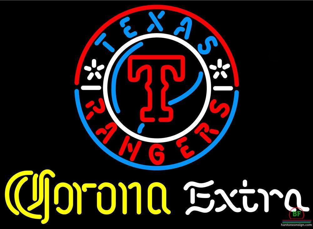 Corona Extra Texas Rangers Neon Sign Teams Neon Light