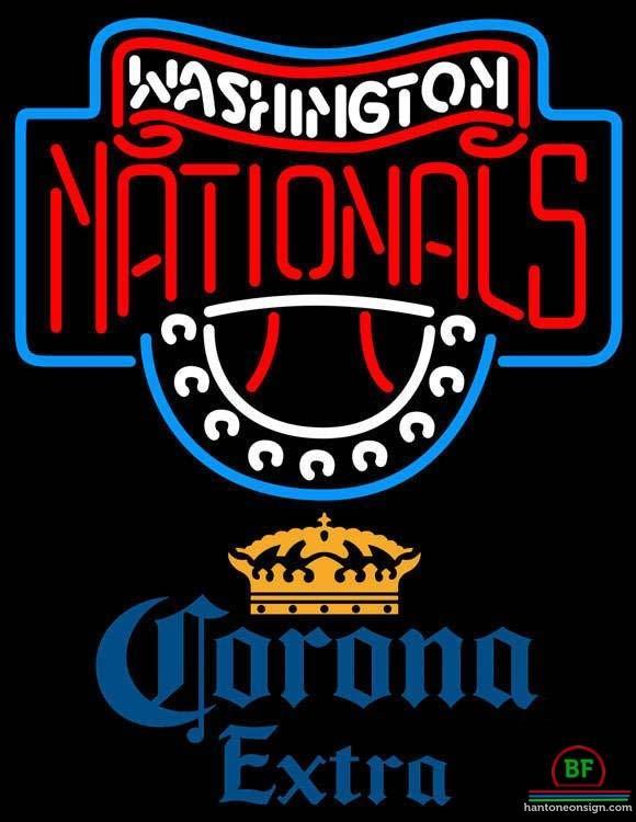 Corona Extra Washington Nationals Neon Sign Teams Neon Light