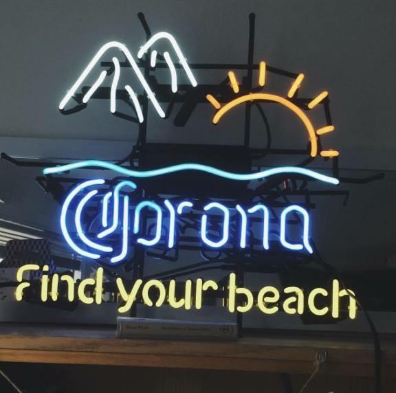 Corona Find Your Beach Neon Sign Bar Sign Neon Light