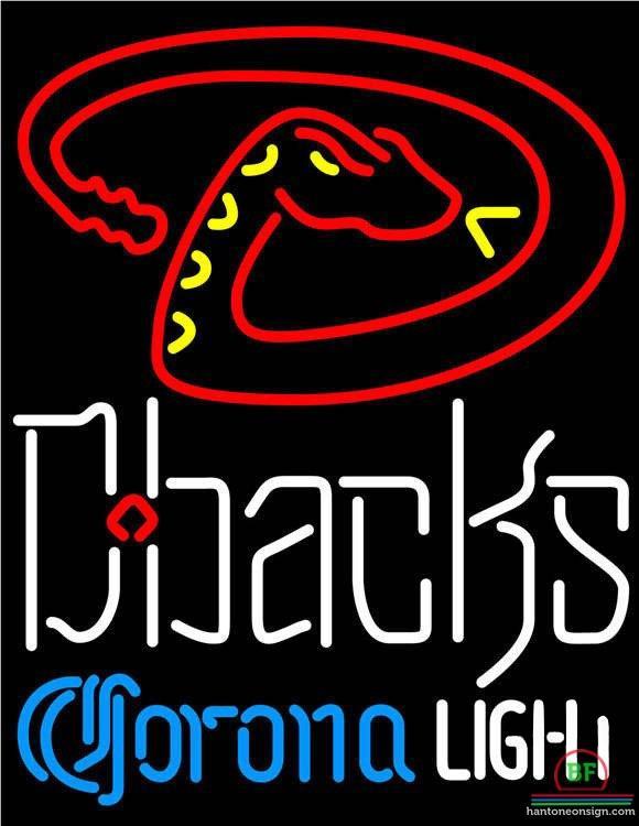 Corona Light Arizona Diamondbacks Neon Sign Teams Neon Light