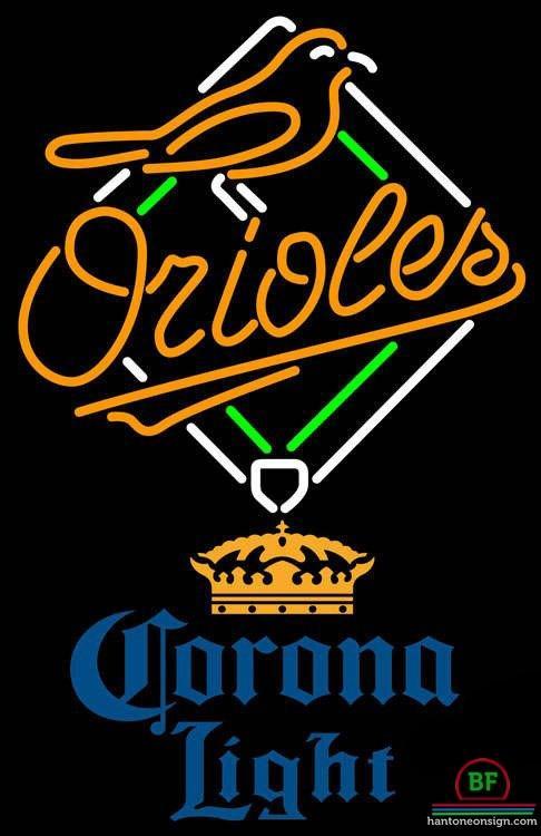 Corona Light Baltimore Orioles Neon Sign Teams Neon Light
