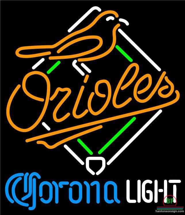 Corona Light Baltimore Orioles Neon Sign Teams Neon Light