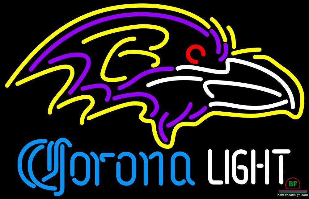 Corona Light Baltimore Ravens Neon Sign Teams Neon Light