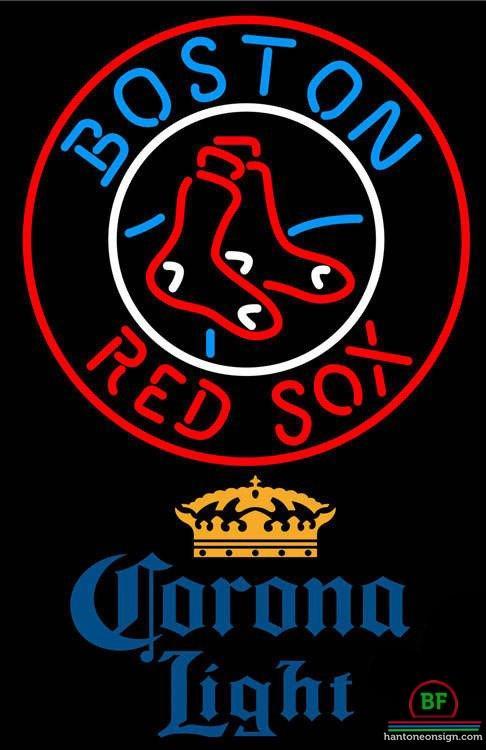 Corona Light Boston Red Sox Neon Sign Teams Neon Light