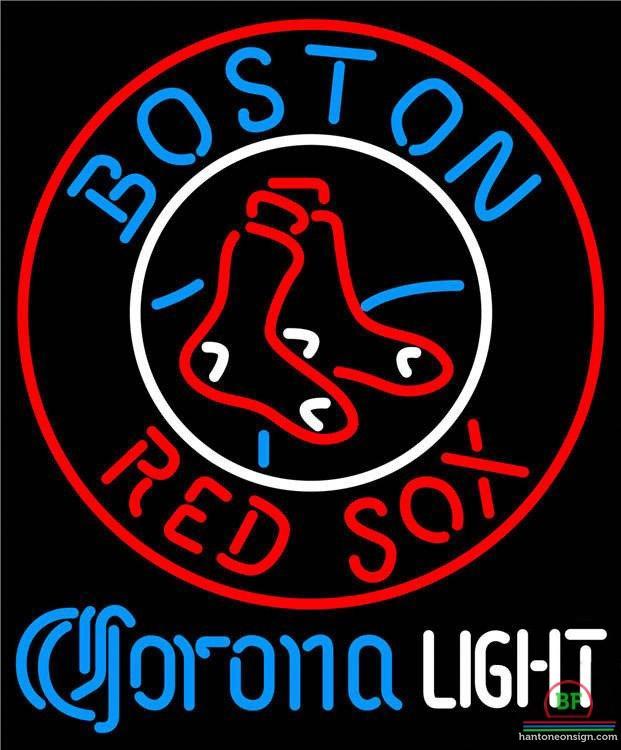 Corona Light Boston Red Sox Neon Sign Teams Neon Light