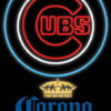 Corona Light Chicago Cubs Neon Sign Teams Neon Light