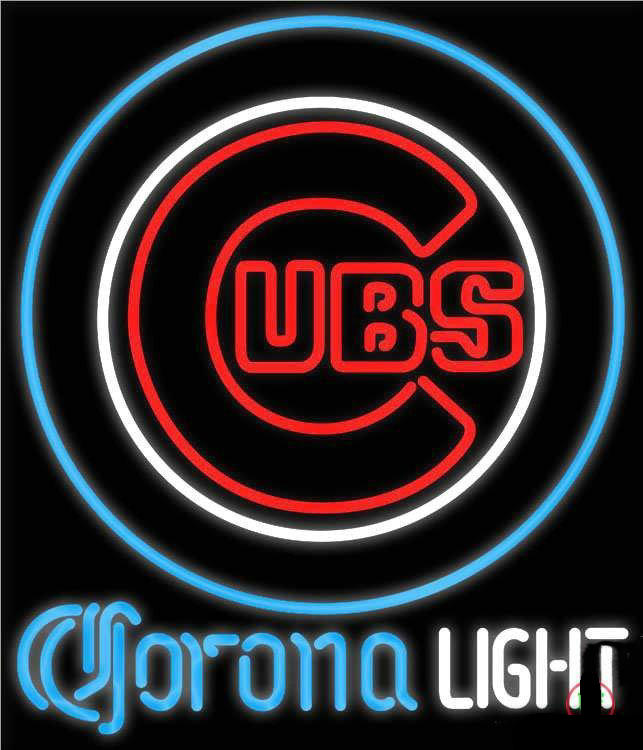 Corona Light Chicago Cubs Neon Sign Teams Neon Light