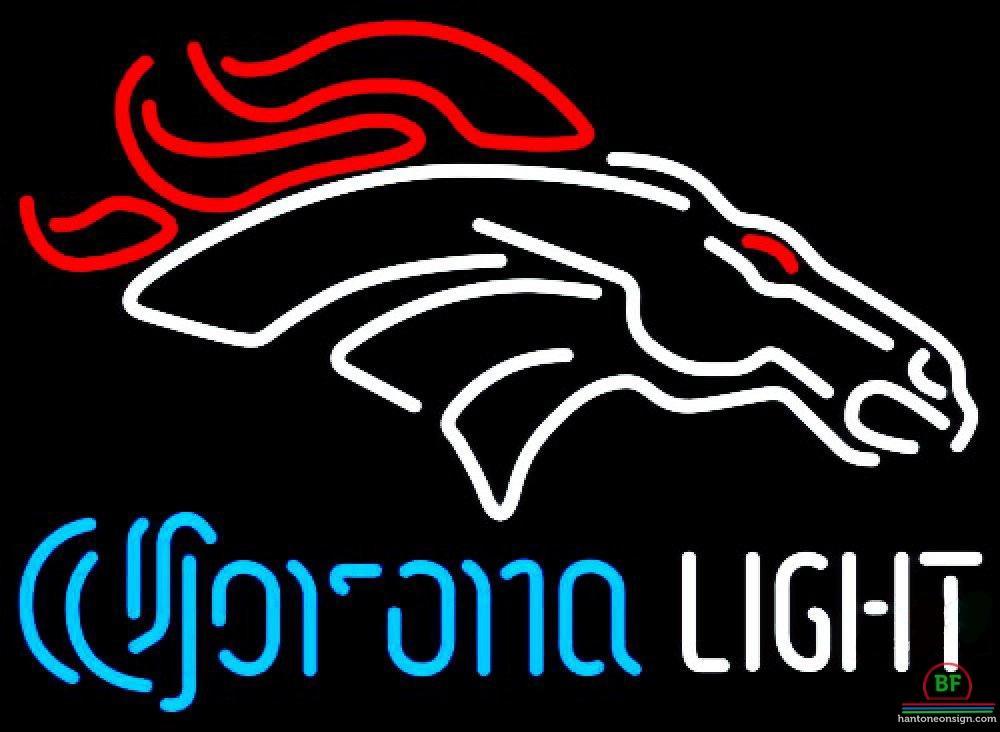 Corona Light Denver Broncos Neon Sign Teams Neon Light