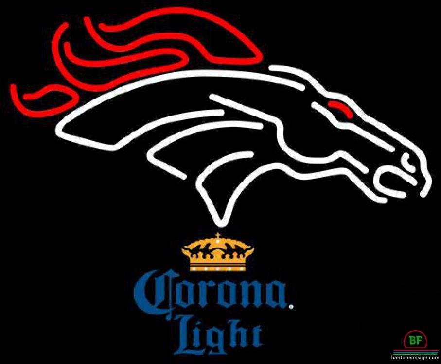 Corona Light Denver Broncos Neon Sign Teams Neon Light