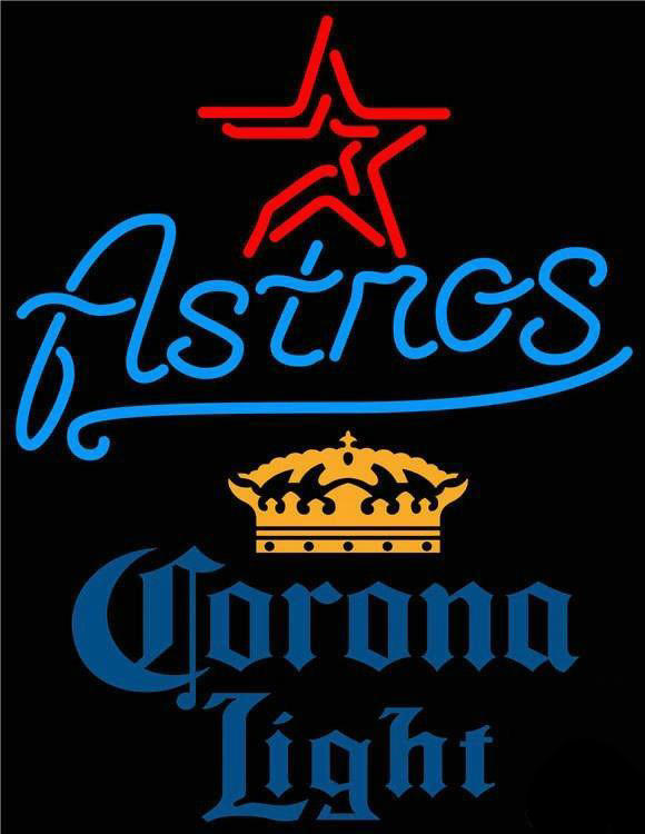 Corona Light Houston Astros Neon Sign Teams Neon Light