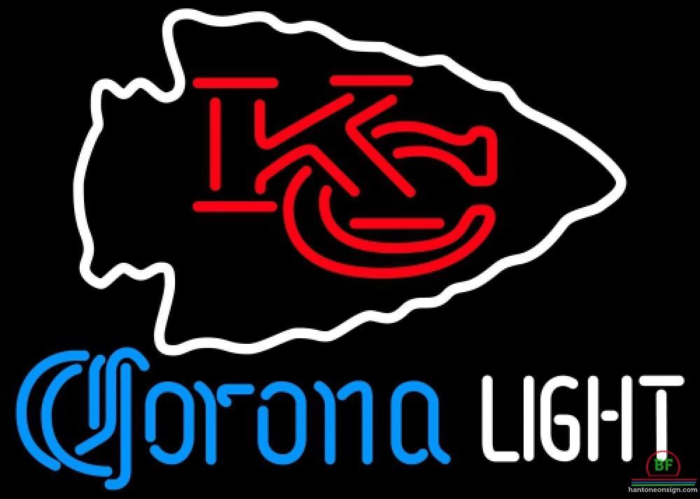Corona Light Kansas City Chiefs Neon Sign Teams Neon Light