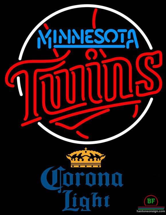 Corona Light Minnesota Twins Neon Sign Teams Neon Light