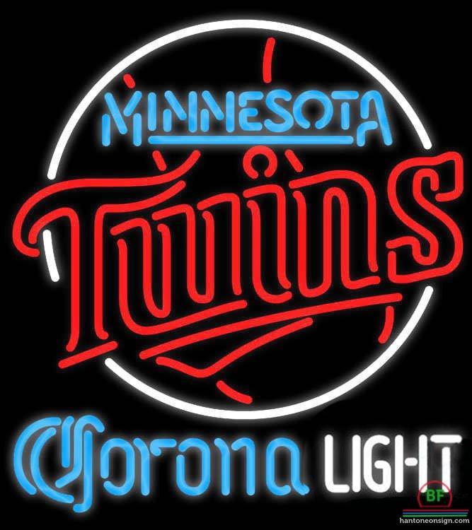 Corona Light Minnesota Twins Neon Sign Teams Neon Light