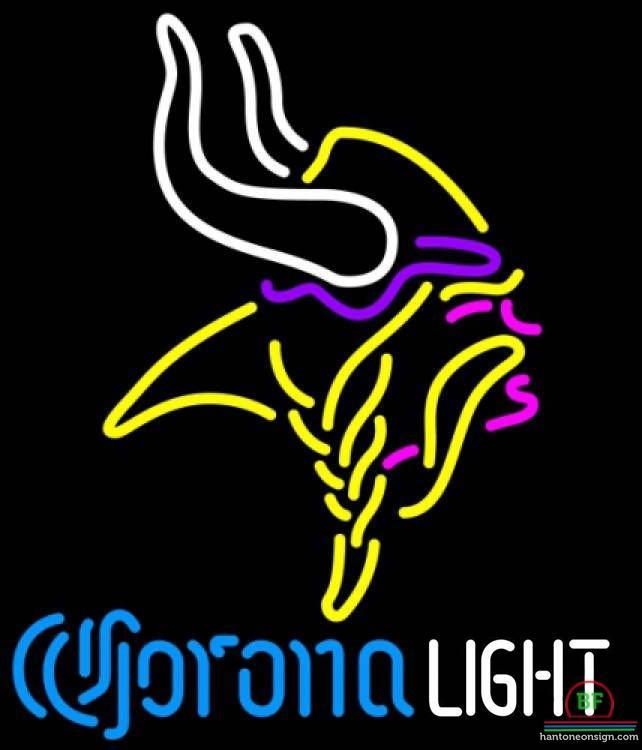 Corona Light Minnesota Vikings Neon Sign Teams Neon Light