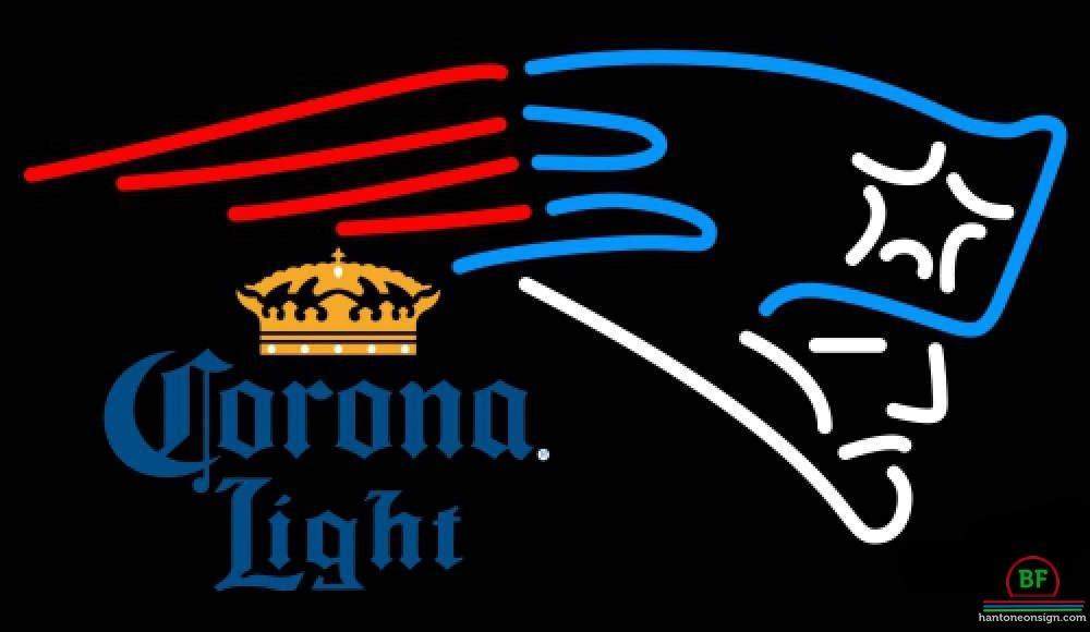 Corona Light New England Patriots Neon Sign Teams Neon Light