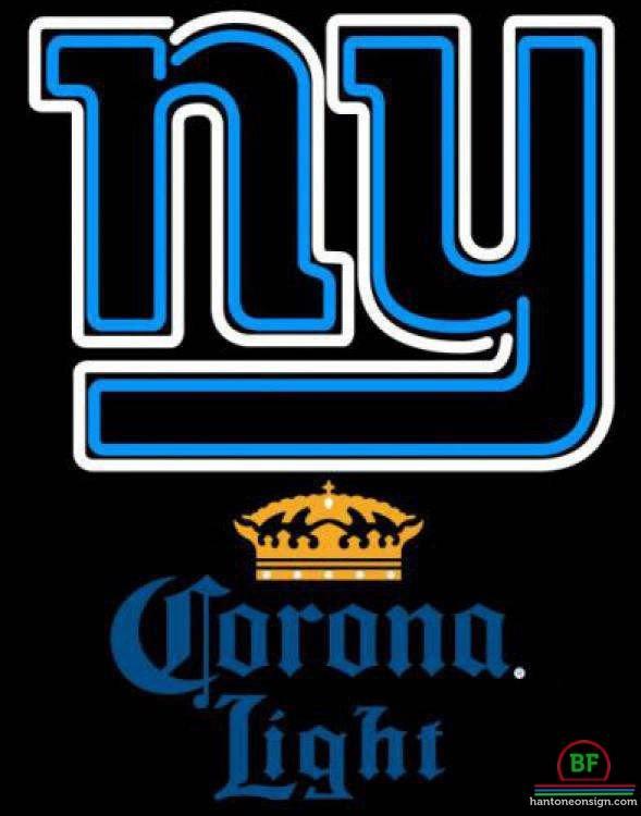 Corona Light New York Giants Neon Sign Teams Neon Light